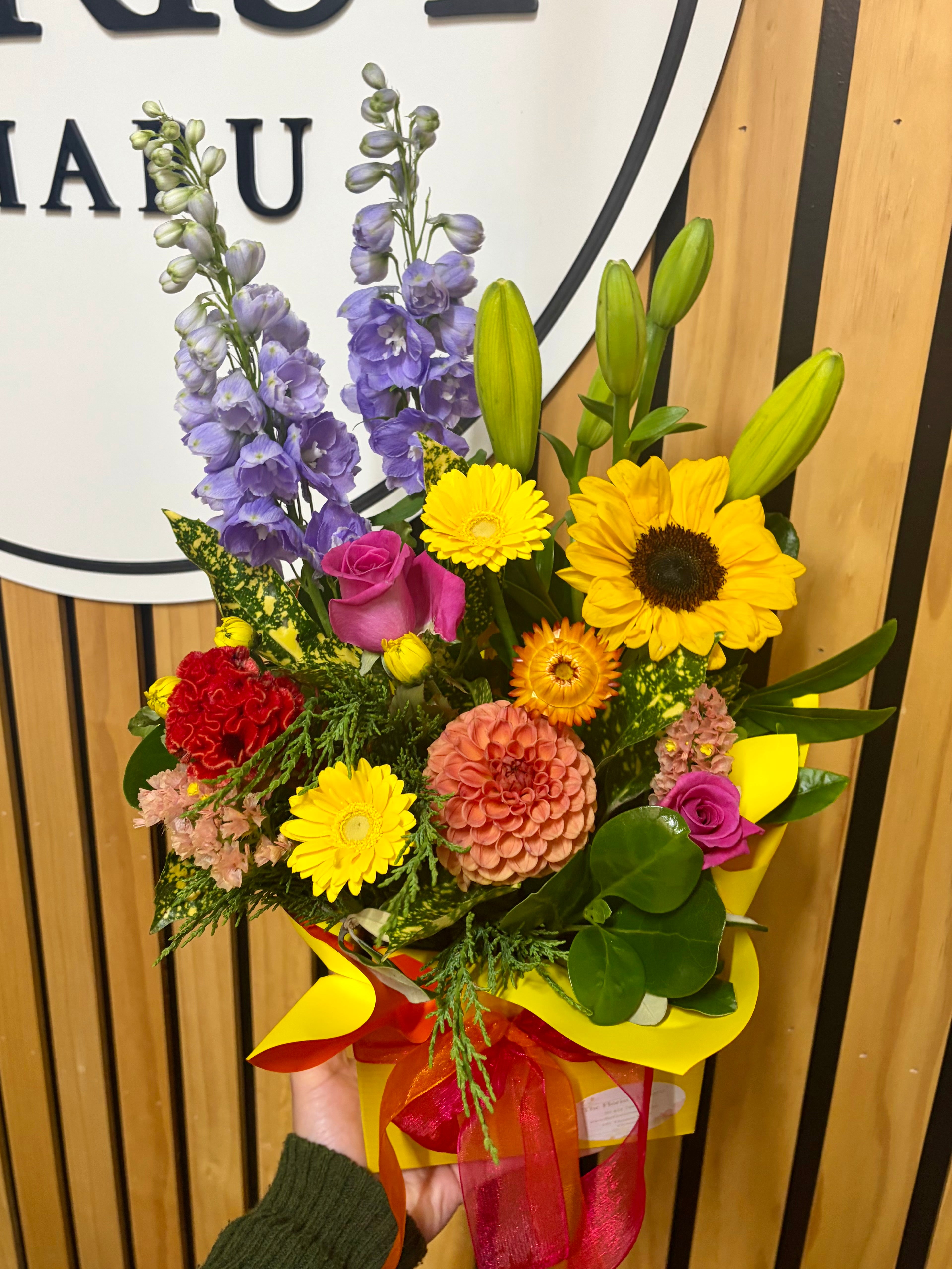 Floral box arrangement
