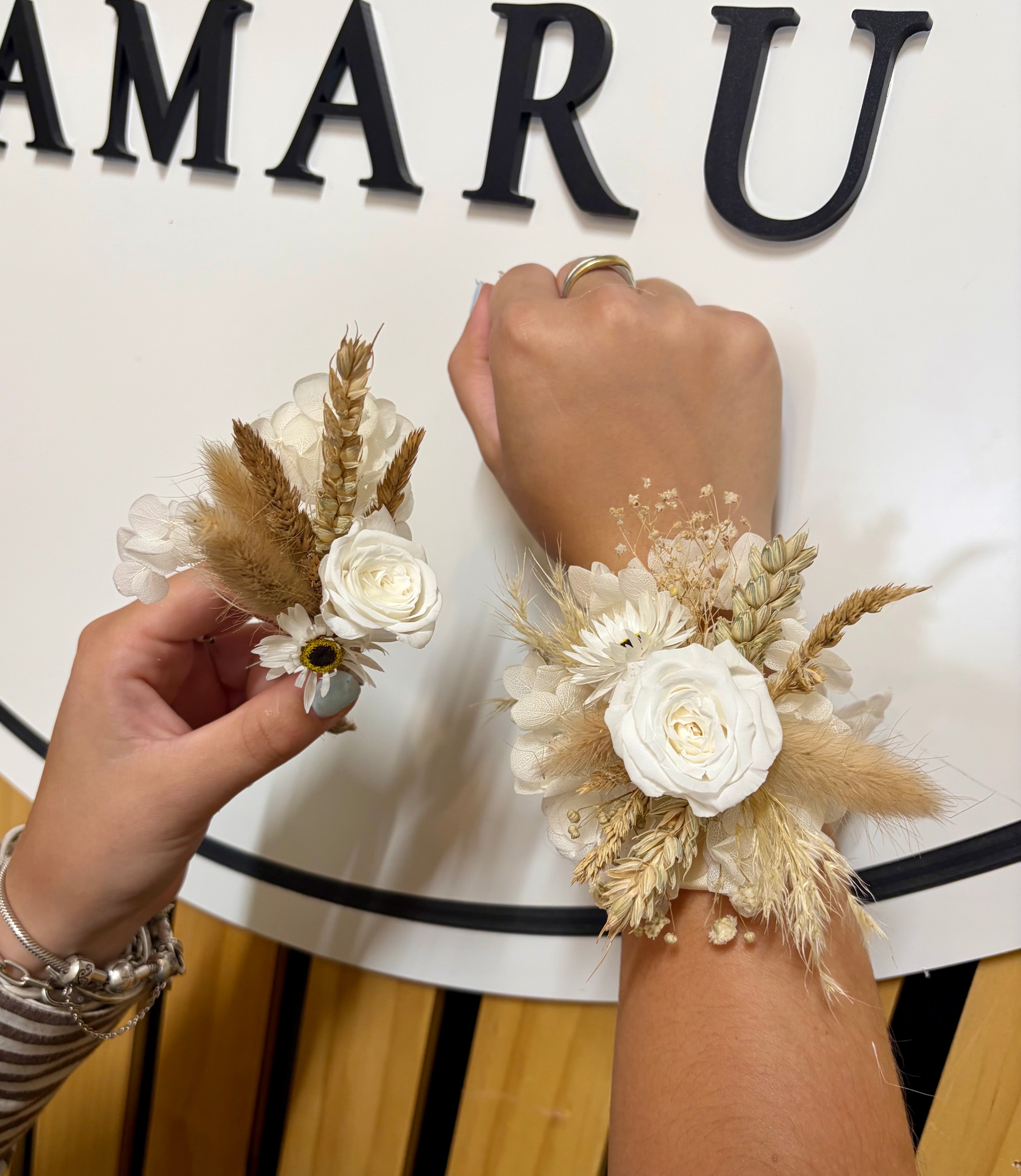 Dried Wristlet & Button hole Set