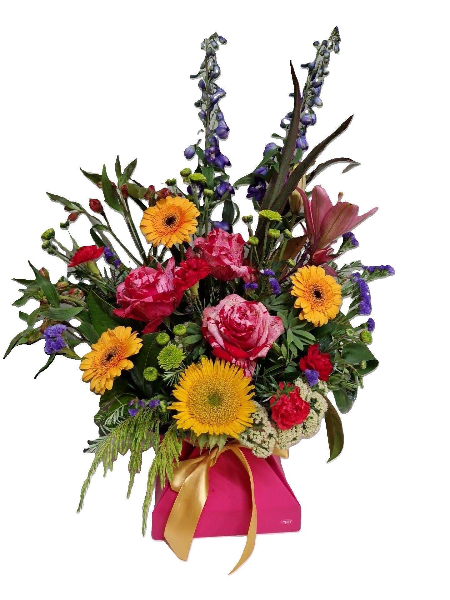 Floral box arrangement