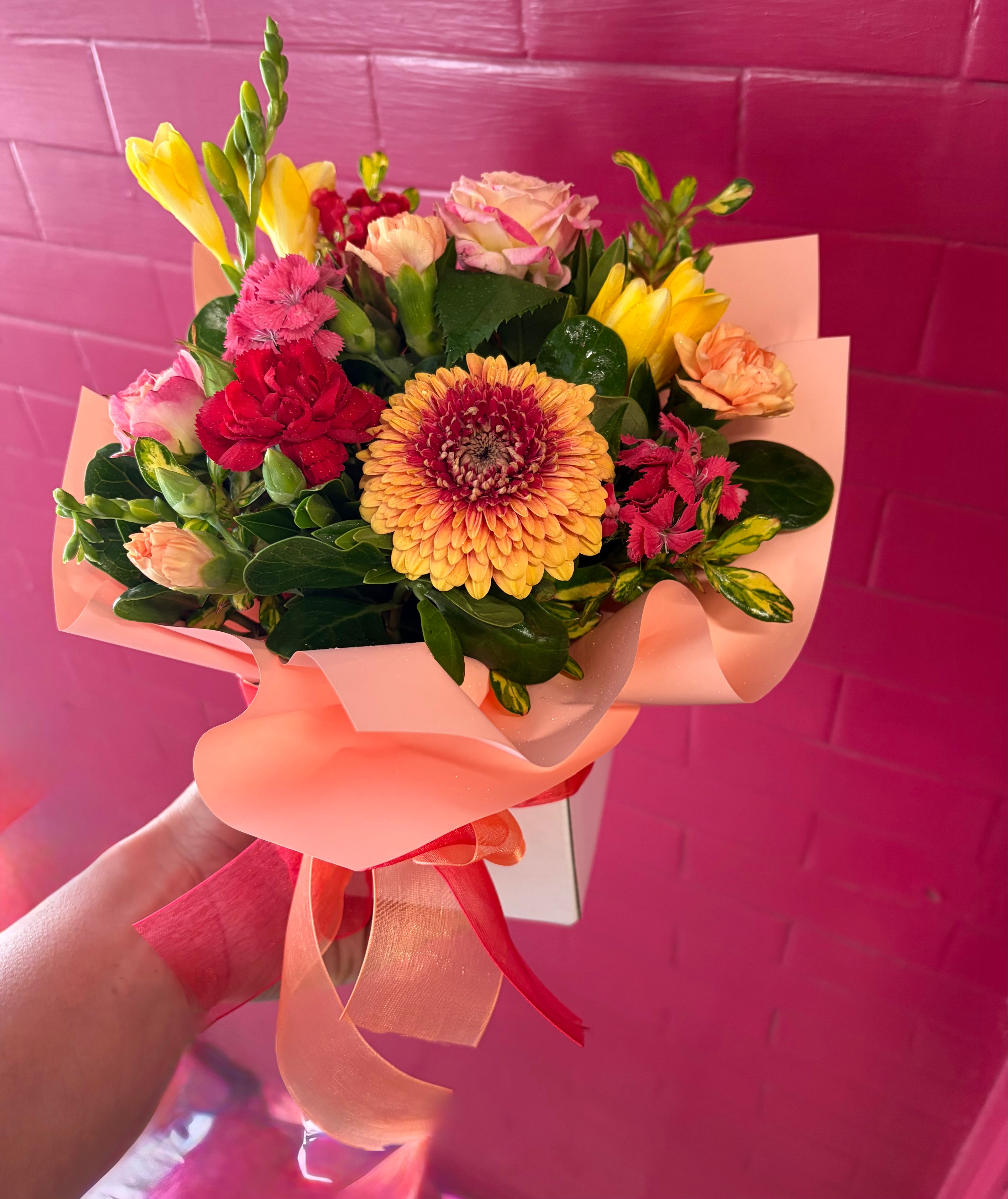 Floral box arrangement