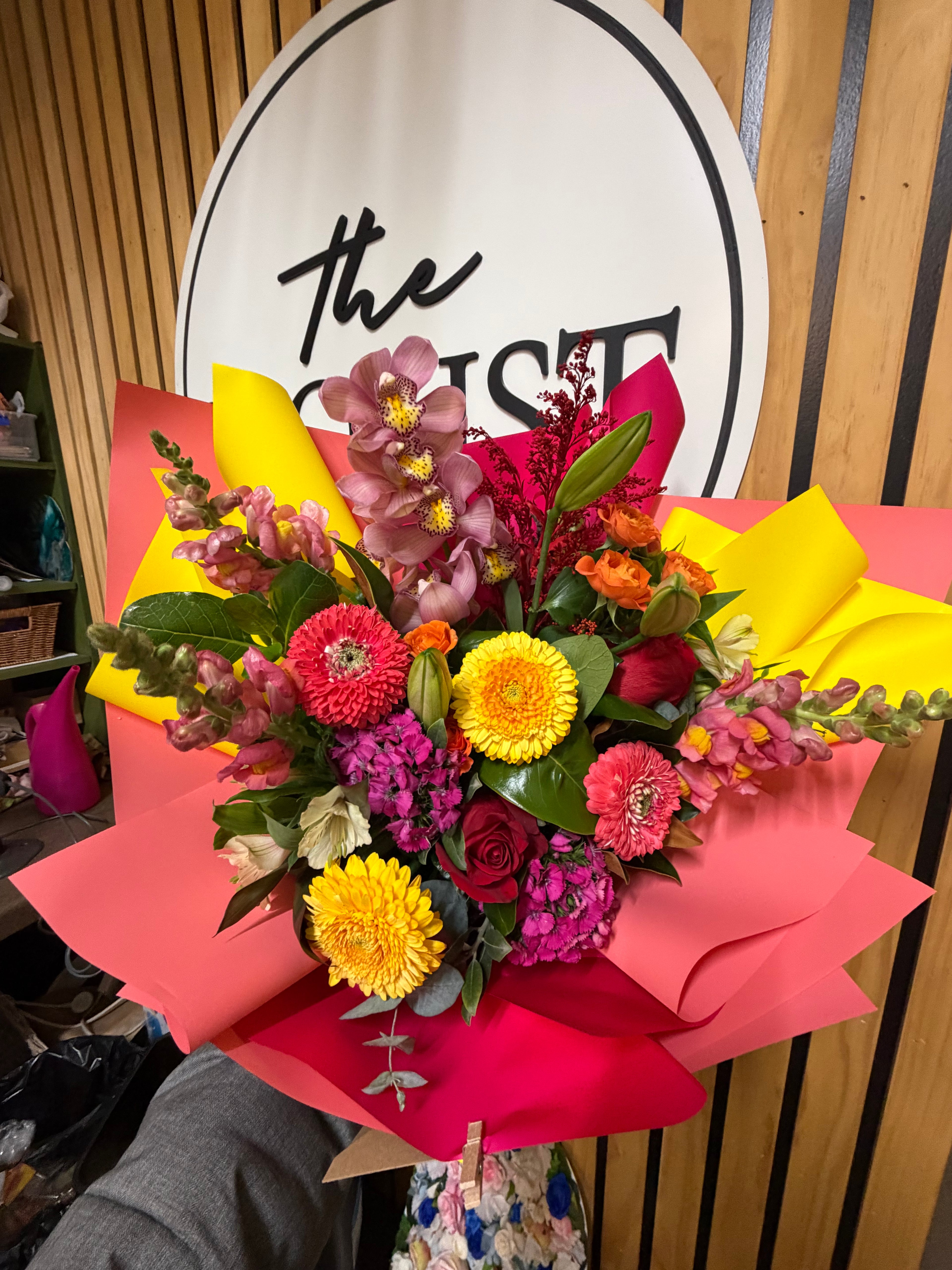 Floral box arrangement