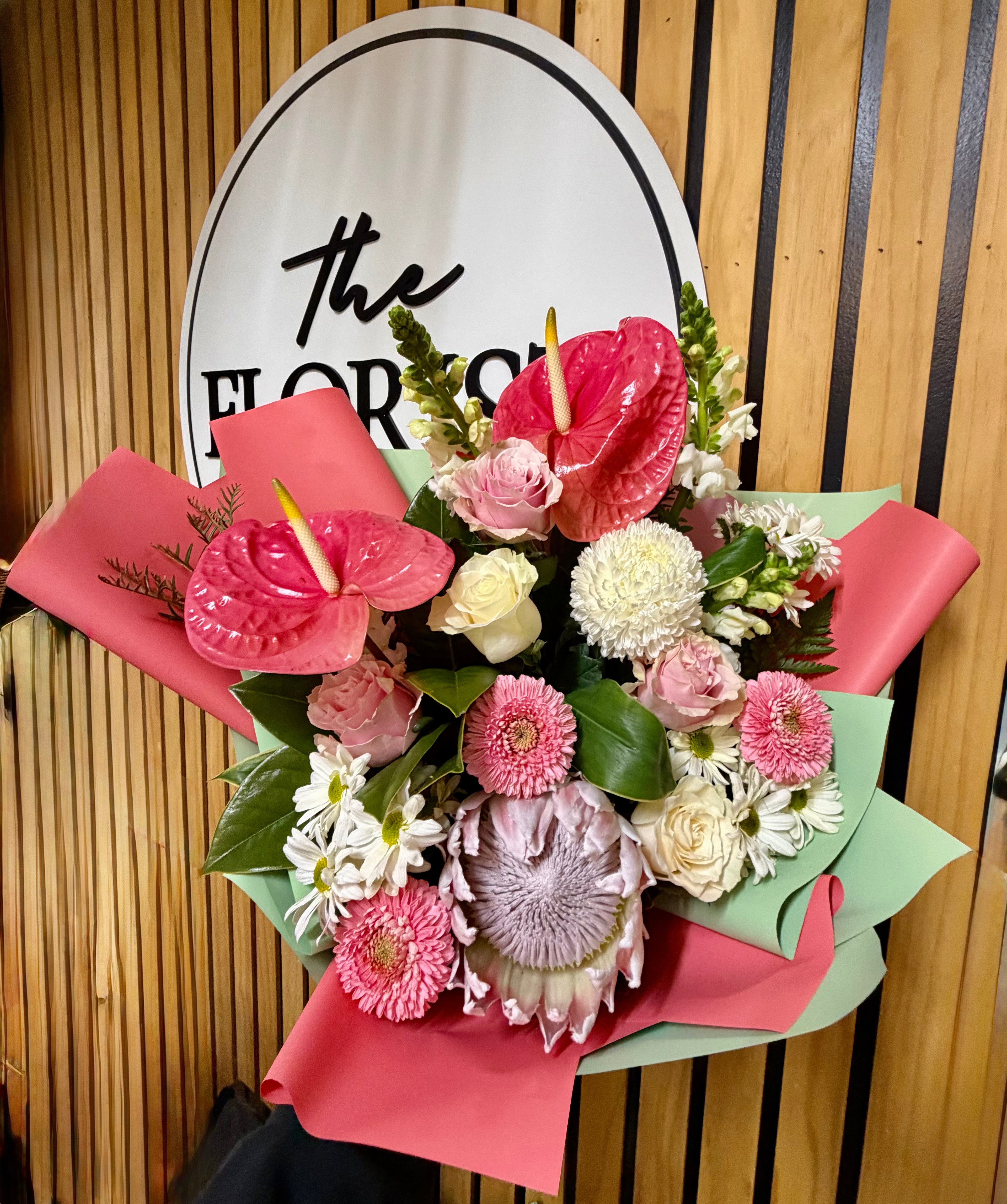 Floral box arrangement