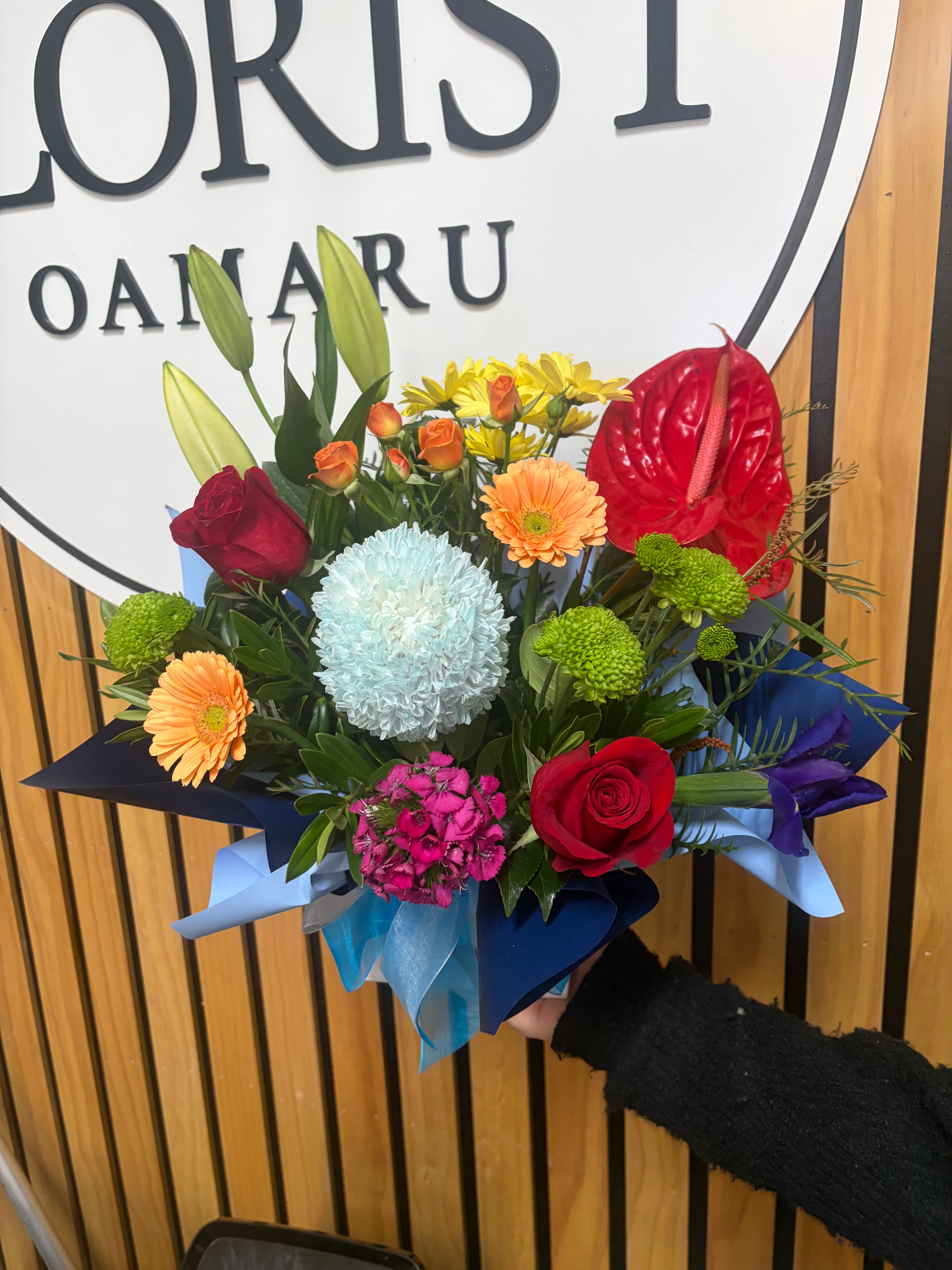 Floral box arrangement