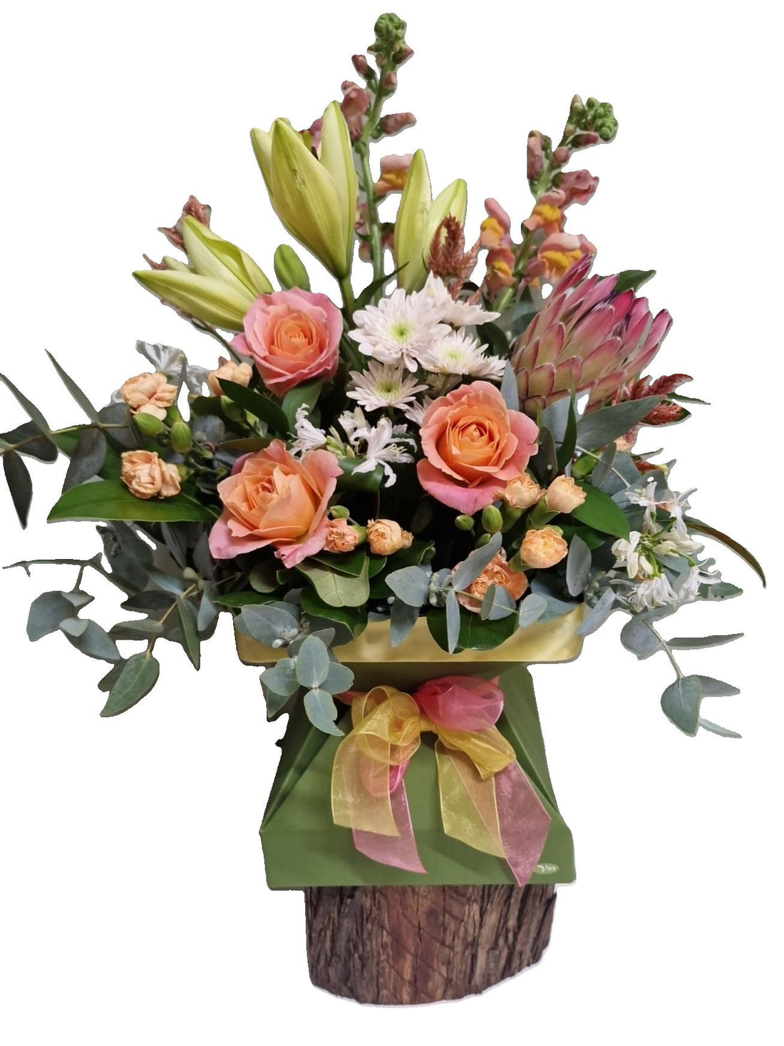 Floral box arrangement