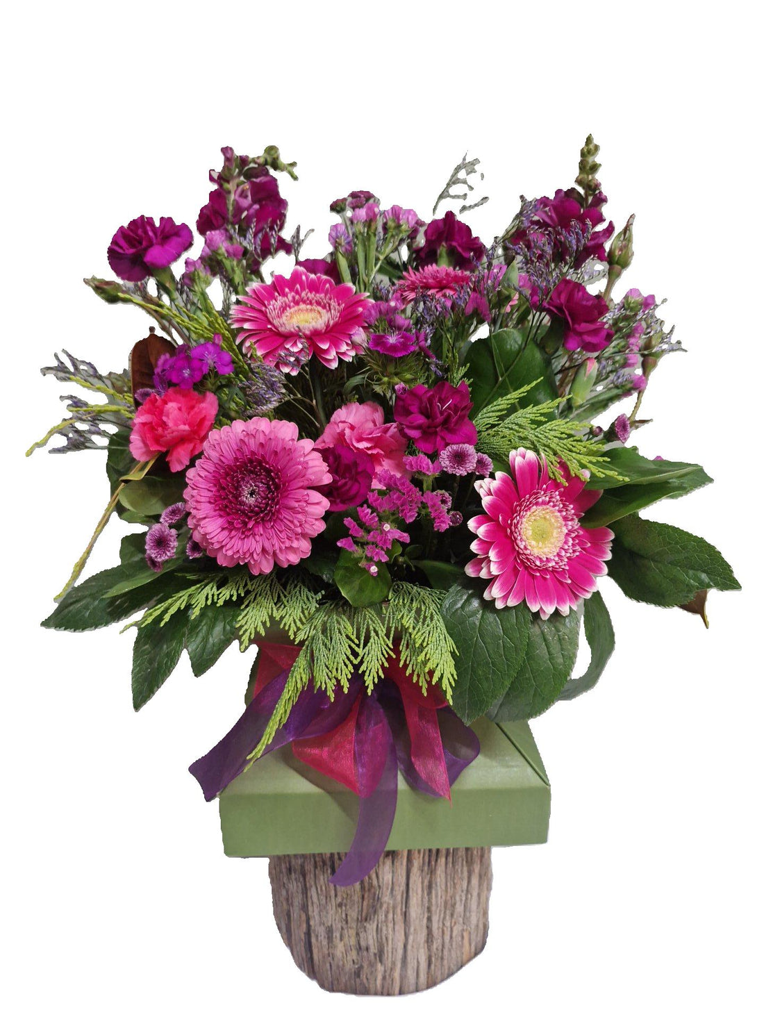 Floral box arrangement