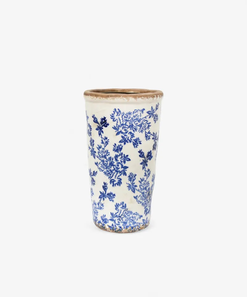 Blue Floral Vase