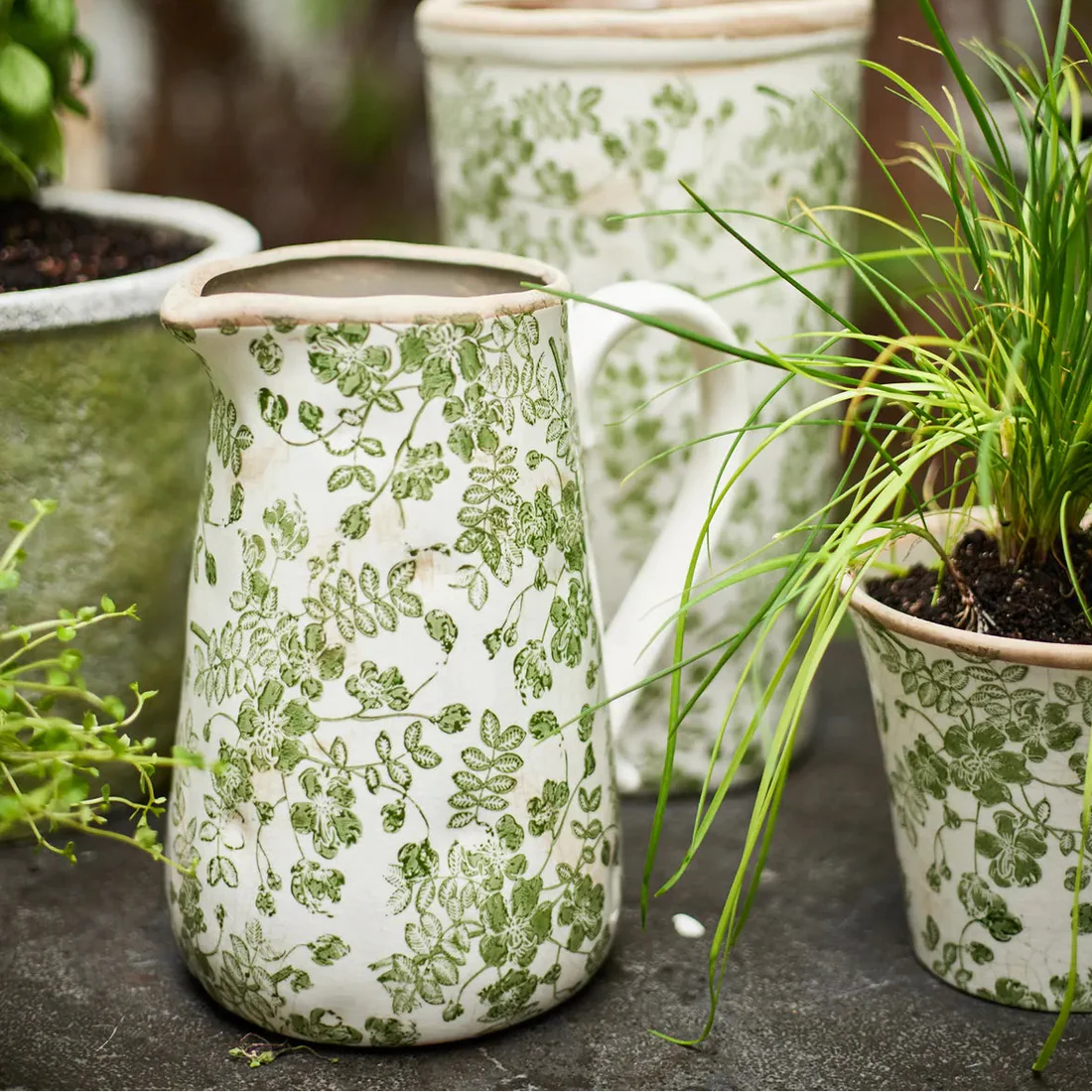 Botanical Green Jug
