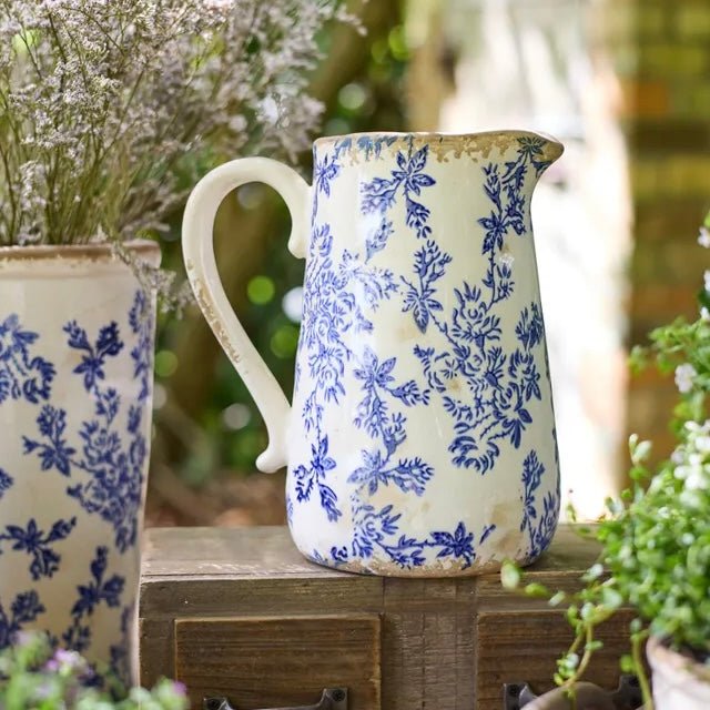 Blue Floral Jug